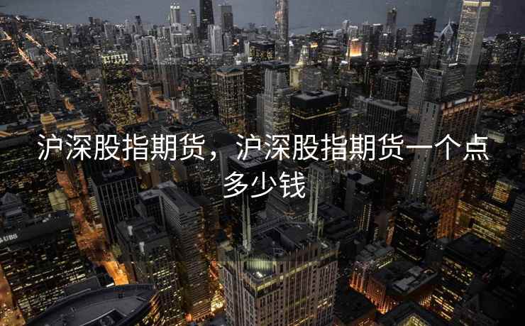 沪深股指期货，沪深股指期货一个点多少钱