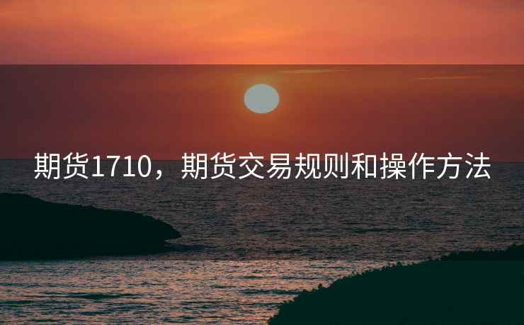 期货1710，期货交易规则和操作方法
