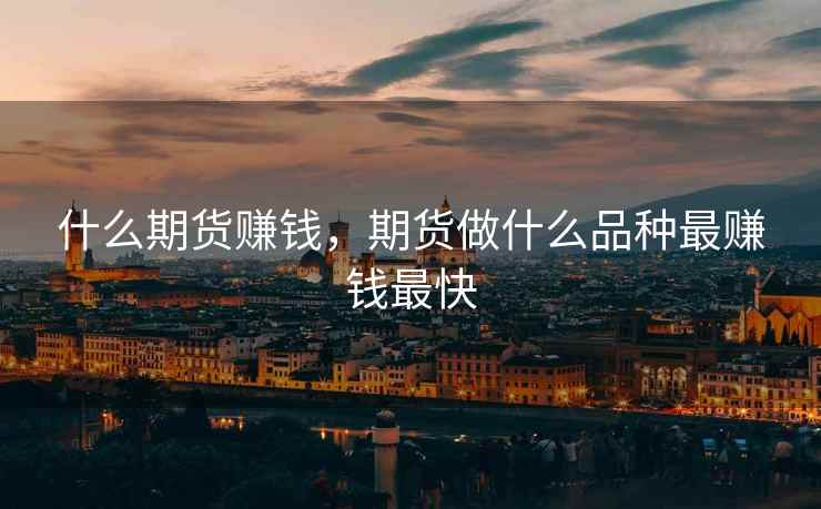 什么期货赚钱,期货做什么品种最赚钱最快 第2张 什么期货赚钱,期货做什么品种最赚钱最快 第2张